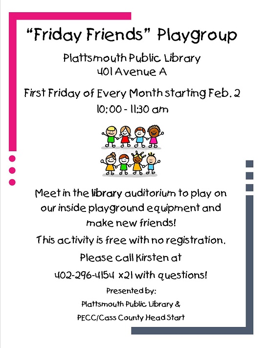 Friday Friends Playgroup Poster