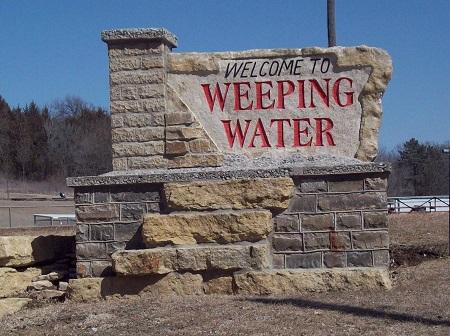 WEEPING WATER SIGN