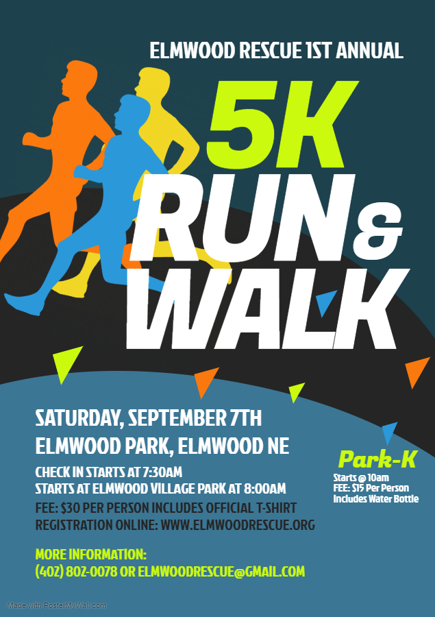 5K Run Walk Elmwood Rescue