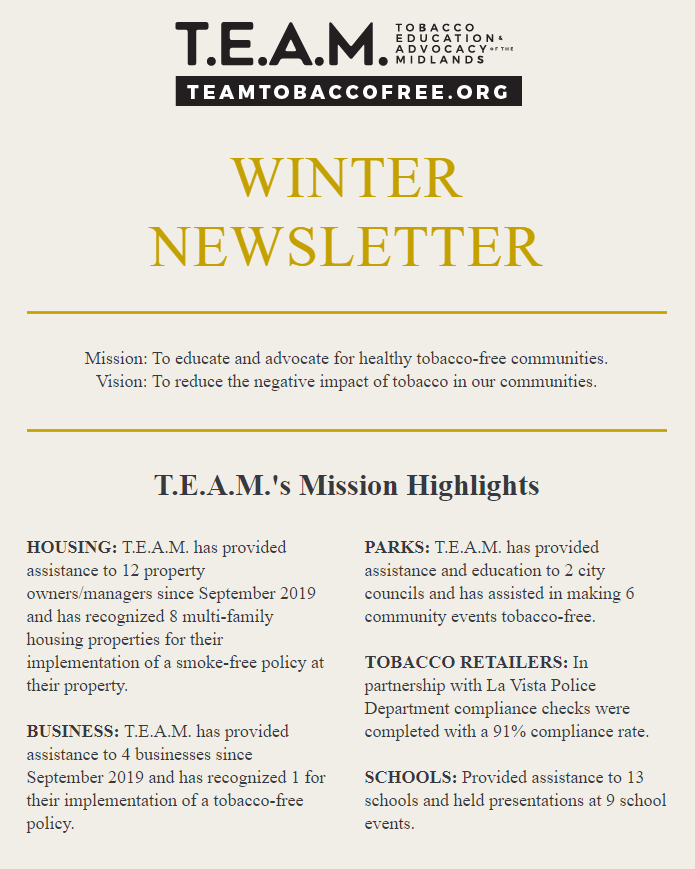 TEAM newsletter