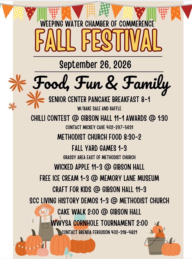 WW Fall Festival schedule