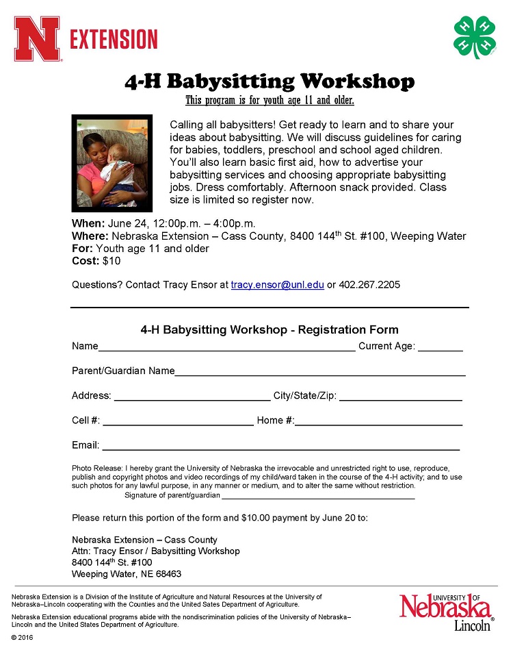 2019 Babysitting Workshop