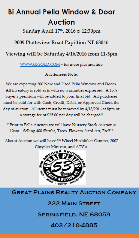 pella auction