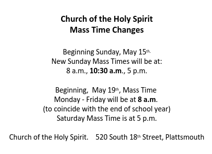 Plat mass hours