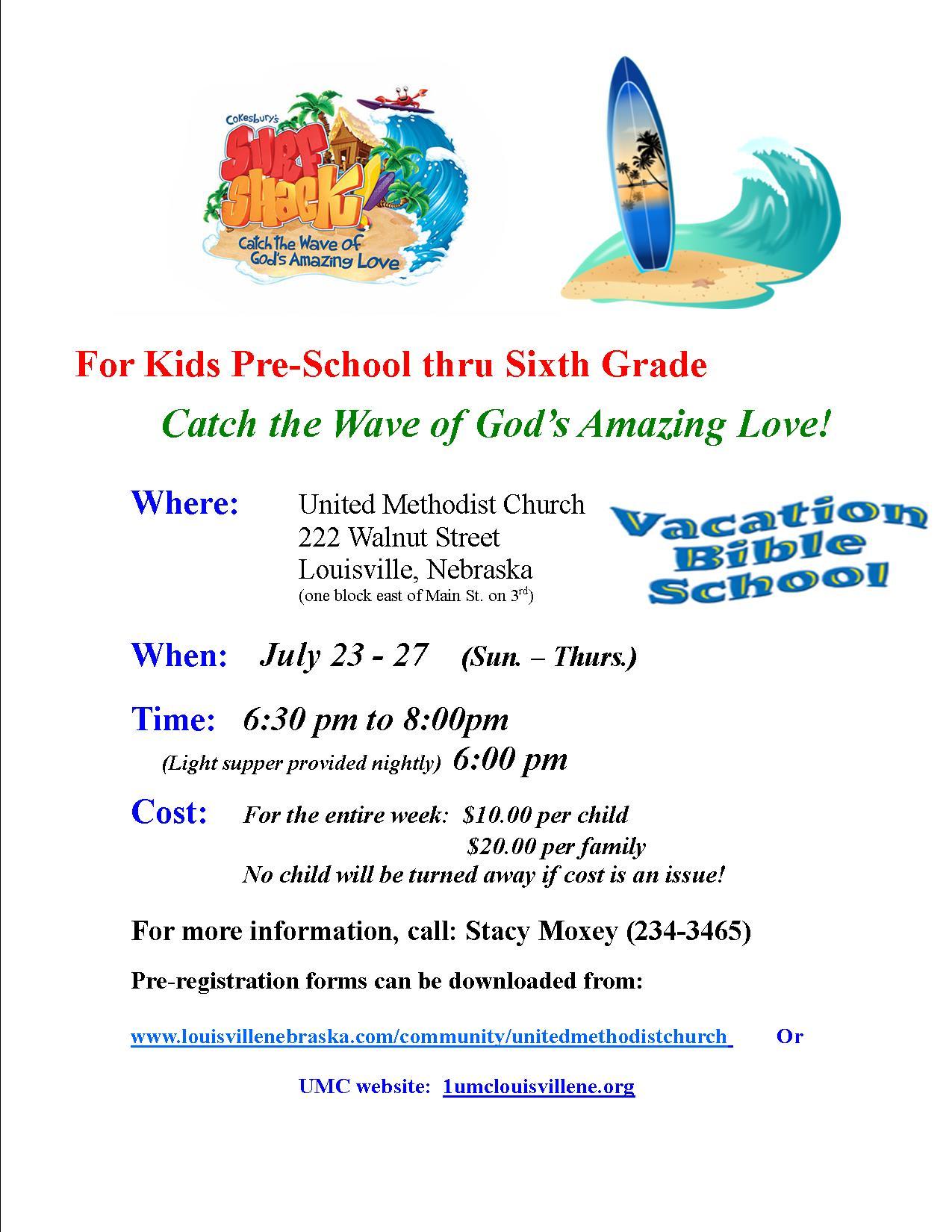 VBS 2017 flyer Catch the Wave